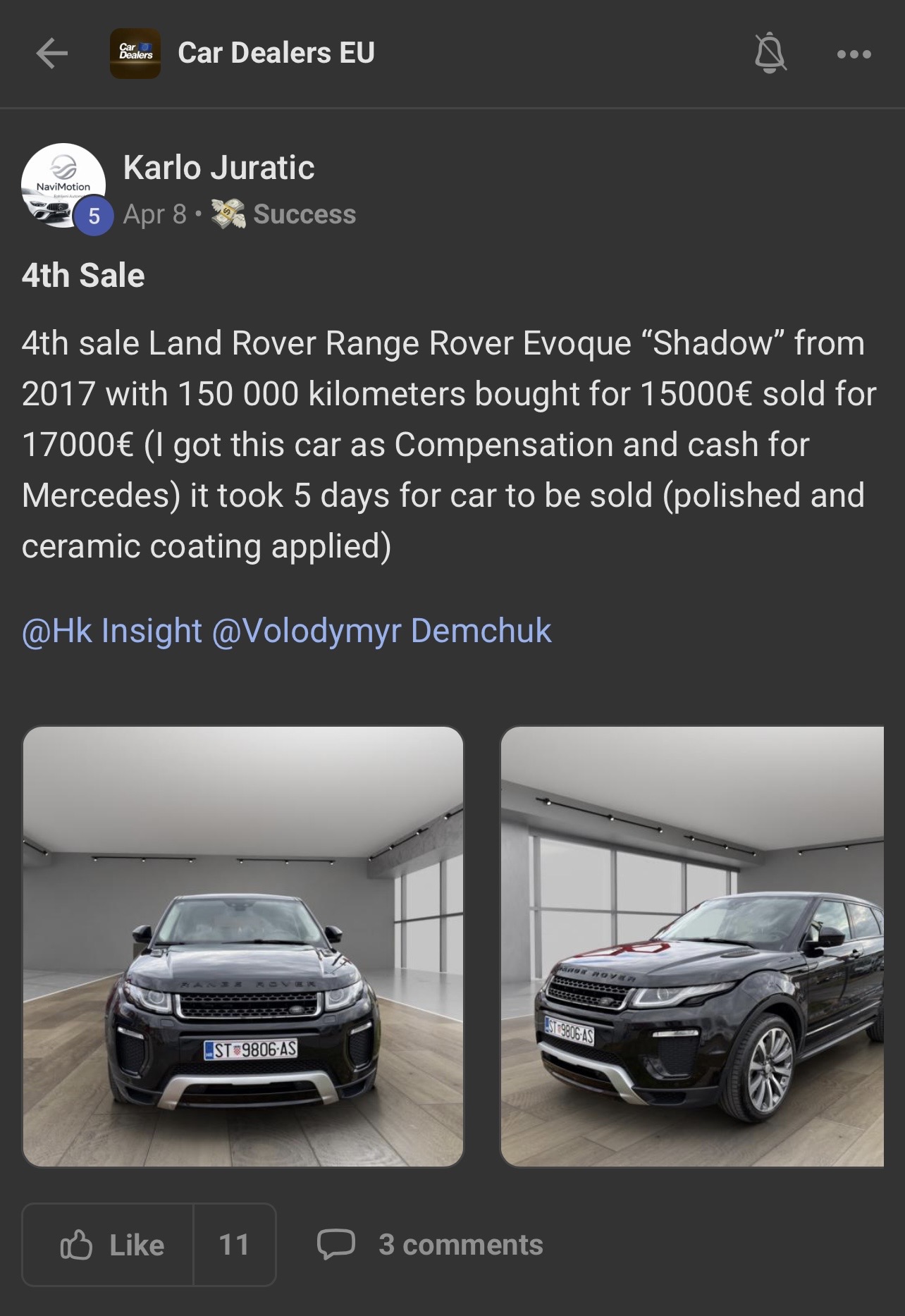4th Sale shared by Karlo Juratic